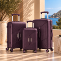 Pack 3 valises de voyage violet Valora