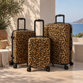 🐆 Pack Baddies – 3 Valises Léopard 20 24 et 28 pouces