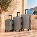 Pack luxe 3 Bagages avec Cadenas à Code gris vu de face